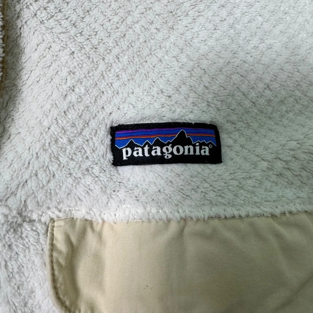 Patagonia‎ Women's Re-Tool Half-Snap Pullover White Size Medium Sweater Jacket - Picture 7 of 8